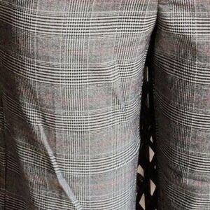 iZOD Plaid Cropped Wide Leg Pants‎ Women's Gray Red Business Casual Size     8